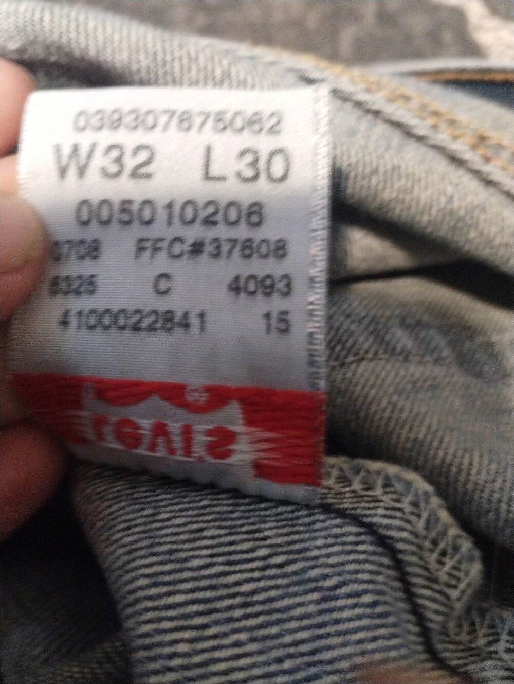 LEVIS 501 Button fly red tab mens jeans  32 